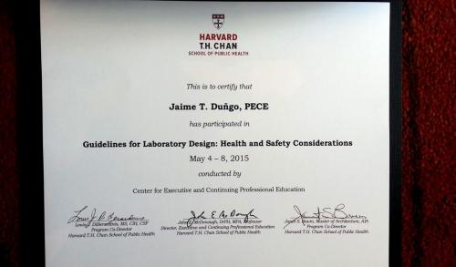 Certification Harvard
